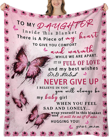 Granddaughter Gifts from Grandma, Gifts for Granddaughter Birthday Gifts, Graduation Gifts for Granddaughter, Granddaughter Throw Blanket 60"x50"