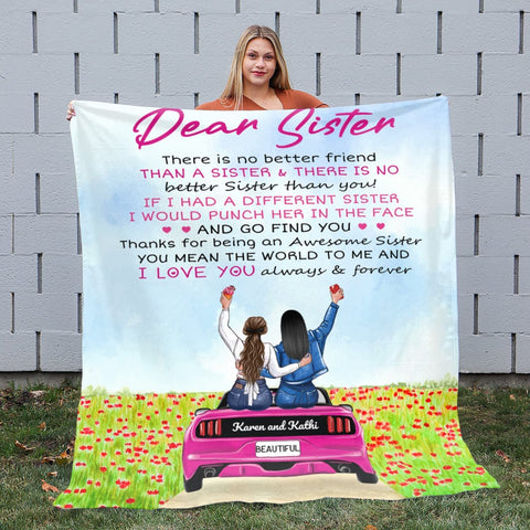 Custom Best Friend Blanket for Friends, to My Best Friends Blanket, Friendship Blanket for Women, Personalized Blanket Gifts for Women, Personalized Blanket to My Bestie Throw Blanket for BFF