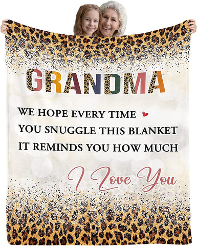 Grandpa Gifts Throw Blanket, Father's Day,Birthday Gifts for Grandpa, Best Grandpa Gifts from Grandchildren,Great Retirement Gift Super Soft Light Weight Couch Bed Christmas Throw Blanket 60'' x 50''