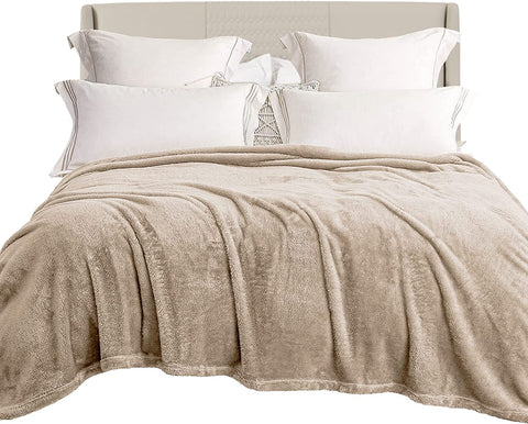 Plush Extra Large Fleece Throw Blanket for Couch,Bed and Sofa (50x70 inches, Dusty Pink) Soft, Warm, Lightweight