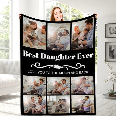 Personalized Blanket for Sister - Sister Birthday Gifts for Sister, Sister Gifts from Sister Brother, Sister Birthday Gifts from Sister, Best Sister Gifts for Women, Custom Blanket