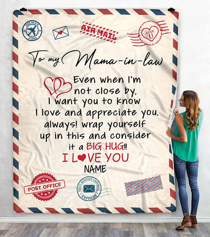 Air Mail Letter to My Friend Throw Blanket, Gift to My Friend Blanket from Best Friend,Customized Name,Custom Blanket for Birthday, Christmas, Thanksgiving, Graduation