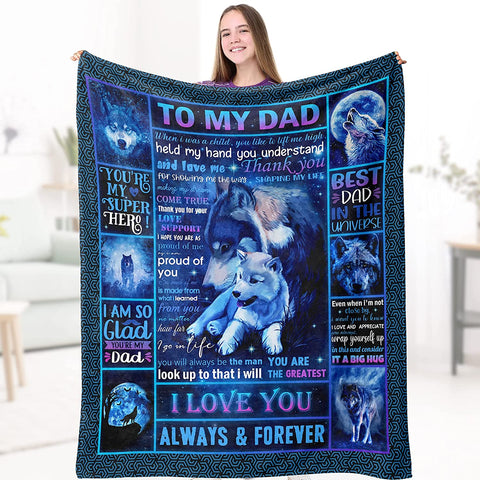 Throw Blanket Gifts to My Husband Blanket Gifts for Husband, Bedding Sofa Couch Decor Present for Valentine's Day Anniversary Birthday from Wife 50"x60"