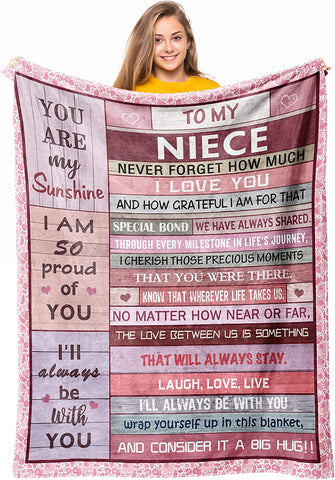 Granddaughter Gifts from Grandma Grandpa, Gifts for Granddaughter, Granddaughter Gift Ideas, to My Granddaughter Christmas Graduation Birthday Valentine’s Day Gift Throw Blanket 60" x 50"