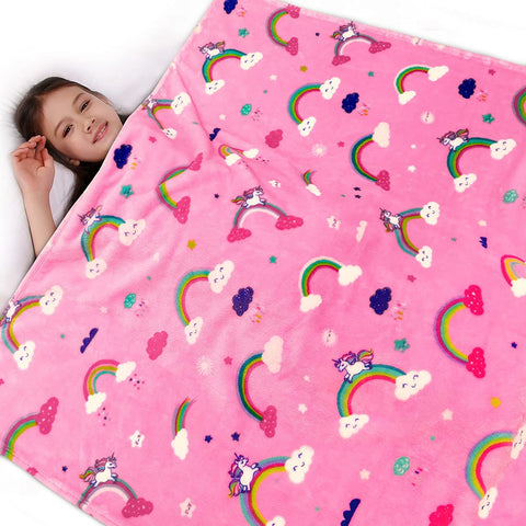 Dinosaur Blanket for Boys, Kids Dinosaur Throw Blanket for Boys and Girls, Fluffy Cozy Dinosaur Fleece Blanket with Vibrant Colors and Cute Design, Soft and Warm Throw Blanket - 50x60 Inches