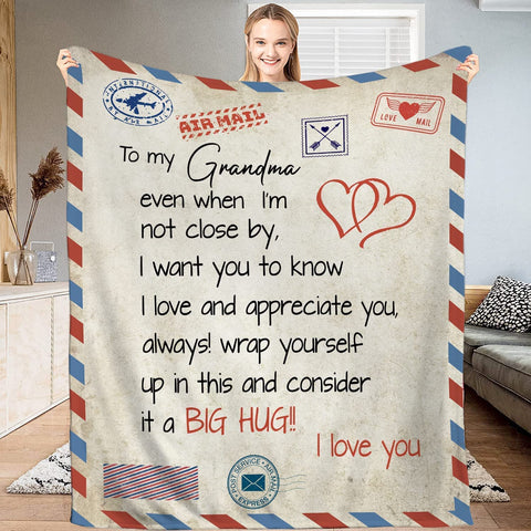Wife Gifts Blanket, My from Husband, to Blanket Letter Personalized for Her Wedding Anniversary Romantic Throw Husband,Birthday Letter to Wife Blanket Large (60x80 inches)