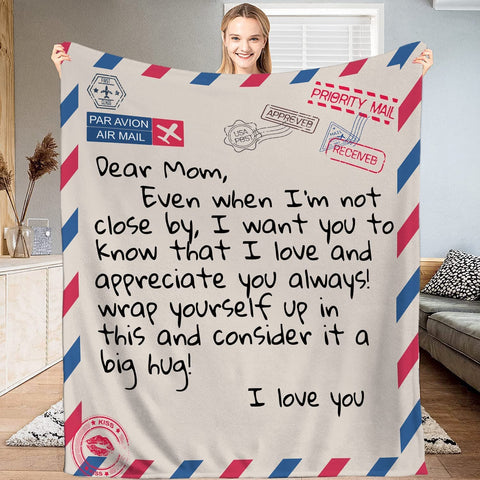 Wife Gifts Blanket, My from Husband, to Blanket Letter Personalized for Her Wedding Anniversary Romantic Throw Husband,Birthday Letter to Wife Blanket Large (60x80 inches)