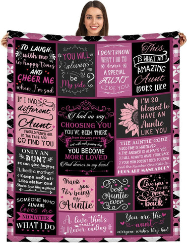 Gifts for Nephew from Aunt - Nephew Blanket Gifts from Auntie - Birthday for Nephew from Aunt - Nephew Graduation Gifts Throw Blanket 50"x60"