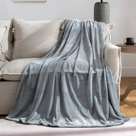 Purple Throw Blanket Fleece Blanket 50"x60",Super Soft Cozy Plush Throw Blanket for Couch Sofa Bed,Warm and Lightweight Velvet Bed Blankets for Adults