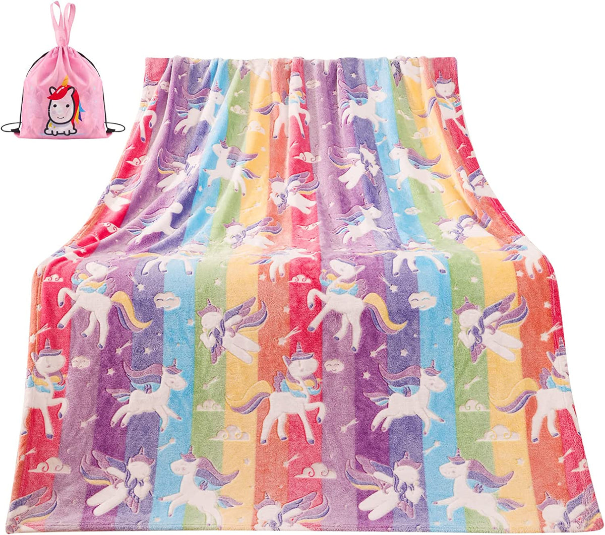 Glow in The Dark Dinosaur Blanket for Boys,Dinosaur Gifts for Boys 1-12 Year Old,Dinosaur Toys for Toddler Kids Teens,Room Decor Birthday Easter Christmas Thanksgiving Gifts for Boy