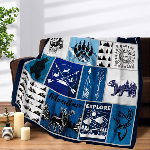 Basketball Blanket for Boys Girls, Soft Cozy Basketball Plush Throw Blanket for Kids Teens Baby Bedroom, 40 x 50 Inch Lightweight Warm Flannel Fleece Fuzzy Sports Blankets Gift for Toddler Sofa Couch