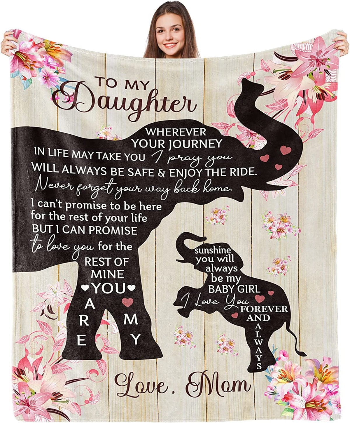 to My Daughter Blanket Mothers Birthday Gifts for Daughter from Dad Gifts for Daughter from Dad Best Daughter Gift Ideas for Daughter from Dad Throw Blanket 50×60inch