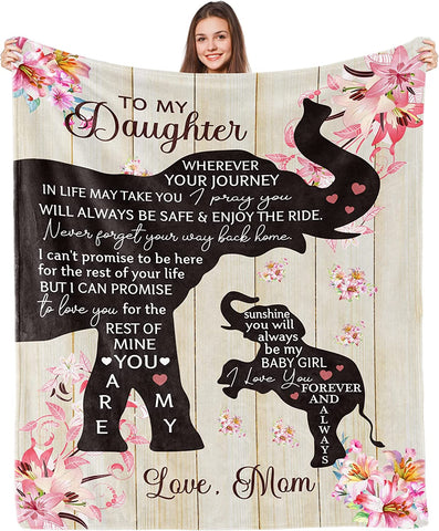to My Daughter Blanket Mothers Birthday Gifts for Daughter from Dad Gifts for Daughter from Dad Best Daughter Gift Ideas for Daughter from Dad Throw Blanket 50×60inch