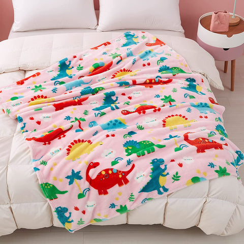 Dinosaur Blanket for Boys, Dinosaur Toddler Blanket for Boys and Girls, Cute Dinosaur Blankets for Kids, Toddler Boys Blanket Soft Dinosaur Fleece Kids Throw Blanket for Toddler (50x60 inch)