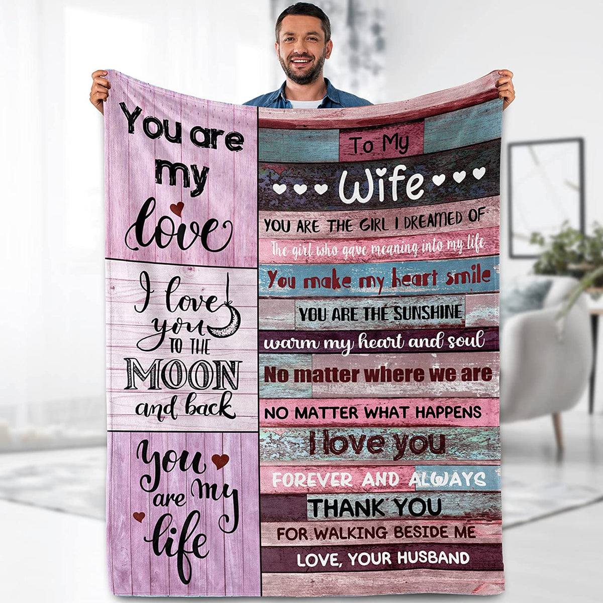 Birthday Gifts for Mom from Daughter Son, I Love You Mom Gifts Throw Blanket, Mother of The Bride Gifts, Anniversary Best Unique Gifts Idea for Mommy Her Women Wife on Mothers Day 50x60 inch