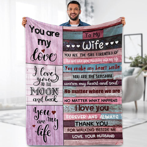 Birthday Gifts for Mom from Daughter Son, I Love You Mom Gifts Throw Blanket, Mother of The Bride Gifts, Anniversary Best Unique Gifts Idea for Mommy Her Women Wife on Mothers Day 50x60 inch