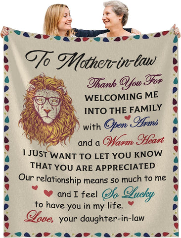 Gifts for Neighbors Blanket, Neighbor Gifts for Women - Printed Throw Blanket for Neighbors, Best Neighbor Gifts for Christmas, Birthday, Thanksgiving Day 50x60 Inches