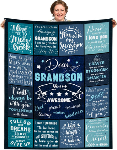 Gifts for Nephew from Aunt - Nephew Blanket Gifts from Auntie - Birthday for Nephew from Aunt - Nephew Graduation Gifts Throw Blanket 50"x60"