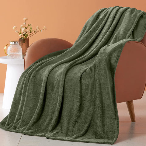 Fleece Throw Blanket for Couch Sofa or Bed Throw Size, Soft Fuzzy Plush Blanket, Luxury Flannel Lap Blanket, Super Cozy and Comfy for All Seasons (Graphite, 50" x 60")