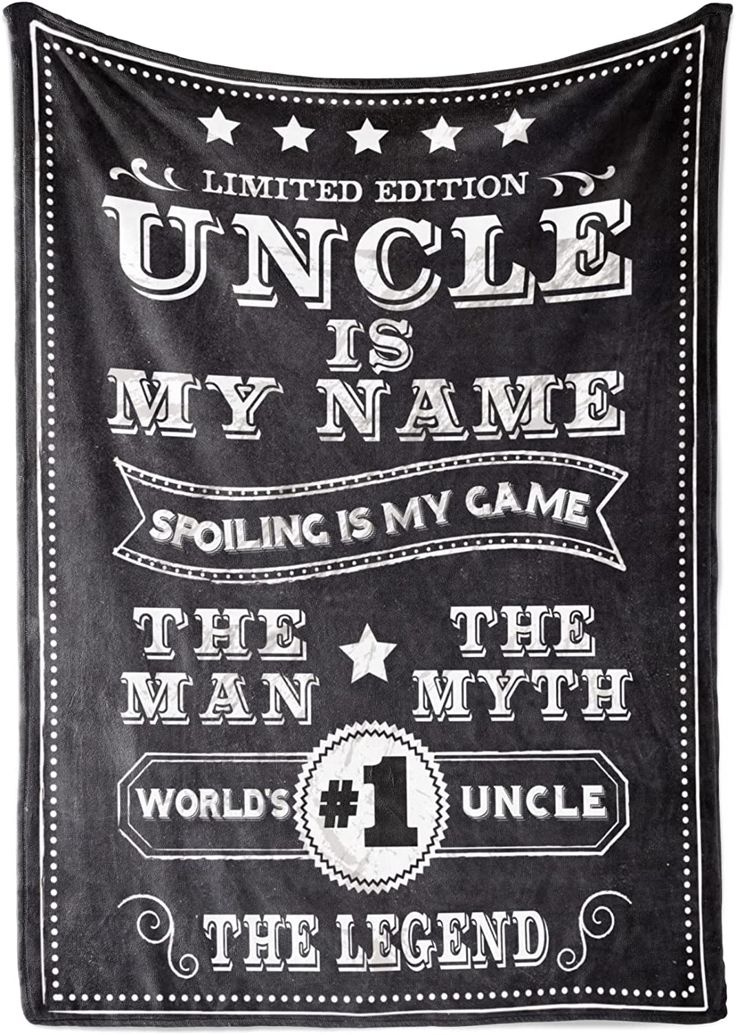Gifts for Uncle, Throw Blanket for Uncle, Presents from Niece and Nephew for Christmas, Birthday, Father's Day - 50" x 65"