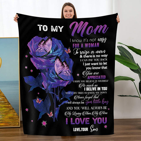 Mothers Day Birthday Gifts for Daughters, Daughter Gifts, to My Daughter Gifts from Dad - School Graduation Gifts, Daughter Blanket 55"x 70"