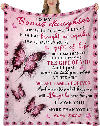 Granddaughter Gifts from Grandma, Gifts for Granddaughter Birthday Gifts, Graduation Gifts for Granddaughter, Granddaughter Throw Blanket 60"x50"