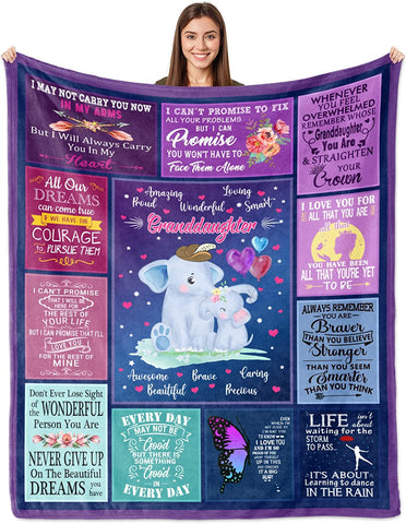 Niece Gifts from Auntie, Niece Blanket 60"x50", Niece Birthday Gifts from Aunt, Graduation Gifts for Niece from Uncle, Grown Niece Gift Ideas for Graduation Christmas, to My Niece Throw Blankets