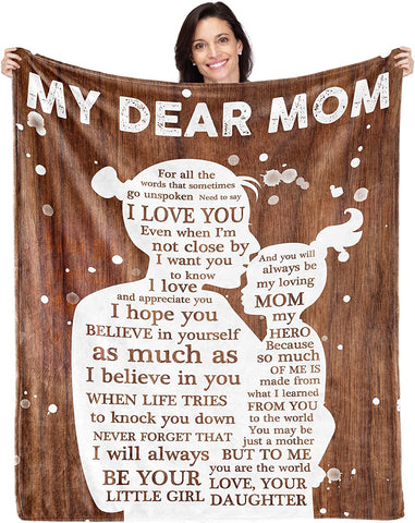 Gift for Wife Romantic Gifts for Her I Love You Anniversary Wedding Birthday Gifts Ideas for Women to My Wife Blanket Christmas Valentines Mothers Day Presents from Husband Throw Blanket 60"x 50"