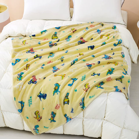 Dinosaur Blanket for Boys, Dinosaur Toddler Blanket for Boys and Girls, Cute Dinosaur Blankets for Kids, Toddler Boys Blanket Soft Dinosaur Fleece Kids Throw Blanket for Toddler (50x60 inch)