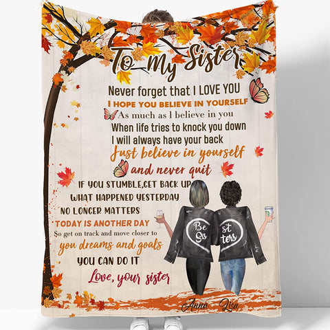 to My Bestie Best Friend Blanktet Besties, Women, Girls Personalized Name Best Friend Throw Blanket with Hairstyles for BFF, Special Friends Birthday Gifts Blanket