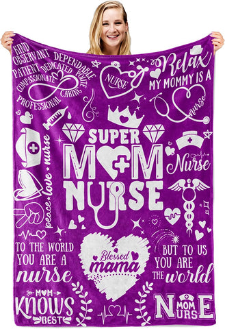 Mother in Law Gifts from Daughter, Birthday Gifts for Mother in Law, Christmas Birthday Mother's Day Thanksgiving Day, Best Mom in The World (65 X 50 Inches)