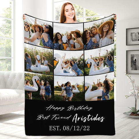 Personalized Blanket for Sister - Sister Birthday Gifts for Sister, Sister Gifts from Sister Brother, Sister Birthday Gifts from Sister, Best Sister Gifts for Women, Custom Blanket