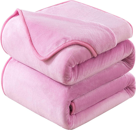 Soft Queen Size Blanket for All Season Warm Fuzzy Microplush Lightweight Thermal Fleece Summer Autumn Fall Winter Spring Blankets for Queen Full Bed Couch Sofa,90x90 Inches,Dark Gray