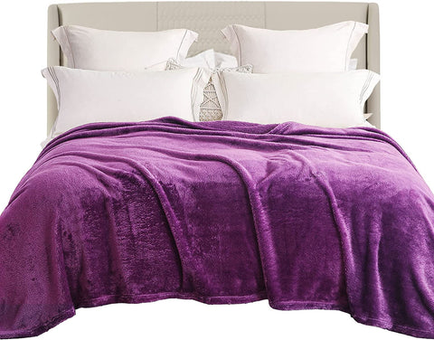 Plush Extra Large Fleece Throw Blanket for Couch,Bed and Sofa (50x70 inches, Dusty Pink) Soft, Warm, Lightweight