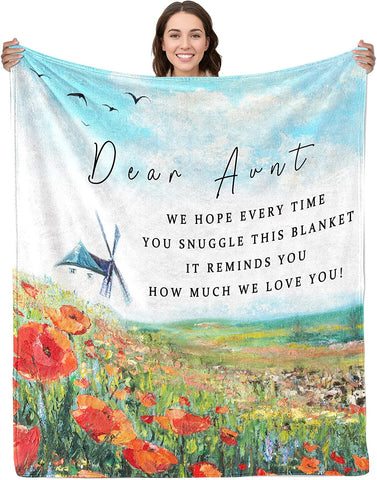 To My Uncle Blankets from Niece Birthday Gifts for Uncle from Nephew Blankets and Throws Ultra Soft Quilt Flannel Fleece Bed Blankets 50" 60"