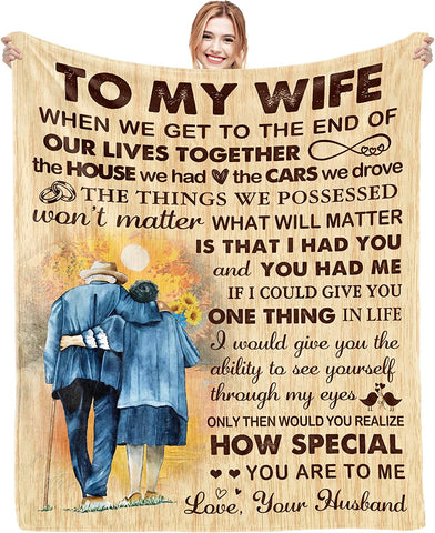 Gifts for Girlfriend Cute Anniversary Birthday I Love You Gifts for Her to My Girlfriend Blanket Romantic Mothers Day Christmas Valentines Long Distance Present from Boyfriend Bed Throw 60"x50"