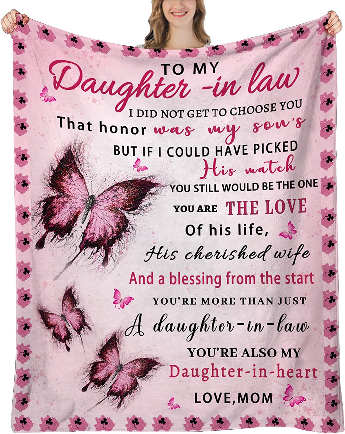 Granddaughter Gifts from Grandma, Gifts for Granddaughter Birthday Gifts, Graduation Gifts for Granddaughter, Granddaughter Throw Blanket 60"x50"