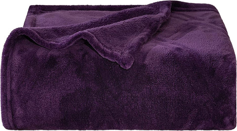 Throw Blanket Super Soft Cozy Lightweight Flannel Fleece Blankets for Bed, Sofa, Couch, Living Room All Seasons - Pink, 50x60in