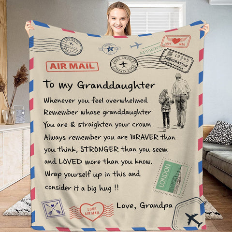 Wife Gifts Blanket, My from Husband, to Blanket Letter Personalized for Her Wedding Anniversary Romantic Throw Husband,Birthday Letter to Wife Blanket Large (60x80 inches)