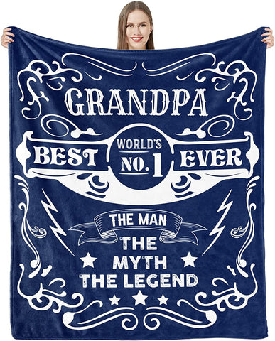 Grandpa Gifts for Grandpa Christmas Birthday Gifts for Grandpa Gift from Granddchildren Christmas Fathers Day Brithday Gifts for Grandpa from Grands to My Grandpa Blanket Present for Grandfather Papa