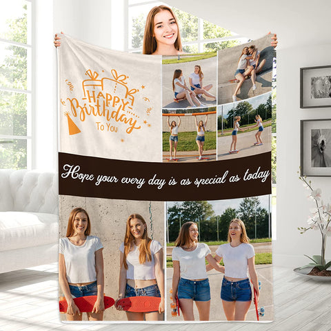 Personalized Blanket for Sister - Sister Birthday Gifts for Sister, Sister Gifts from Sister Brother, Sister Birthday Gifts from Sister, Best Sister Gifts for Women, Custom Blanket