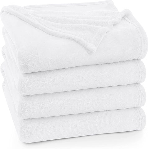 Bedding Fleece Blanket Queen Size Cool Grey Lightweight Fuzzy Soft Anti-Static Microfiber Bed Blanket (90x90 Inches)