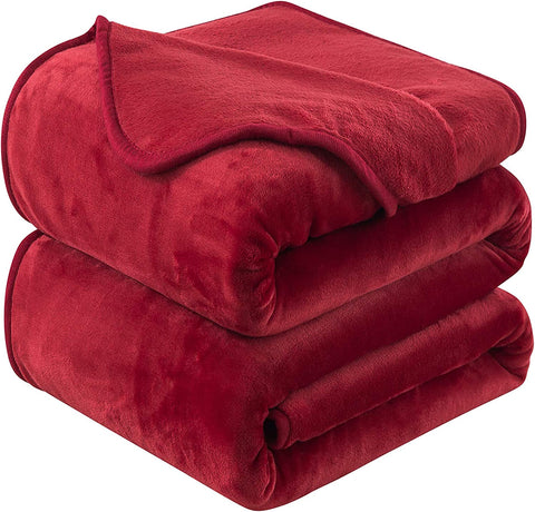 Soft Queen Size Blanket for All Season Warm Fuzzy Microplush Lightweight Thermal Fleece Summer Autumn Fall Winter Spring Blankets for Queen Full Bed Couch Sofa,90x90 Inches,Dark Gray