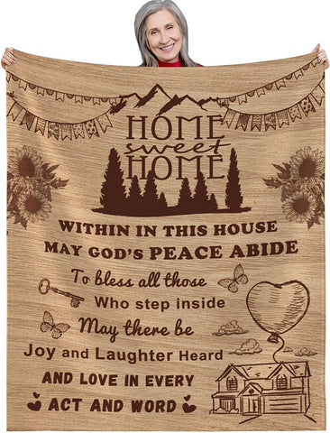 to Neighbor Blankets, Neighbor Blankets, Gifts for Neighbor, Moving Away Farewell Goodbye Gift, Super Soft Flannel Fleece Throw Blankets 50x60 inches
