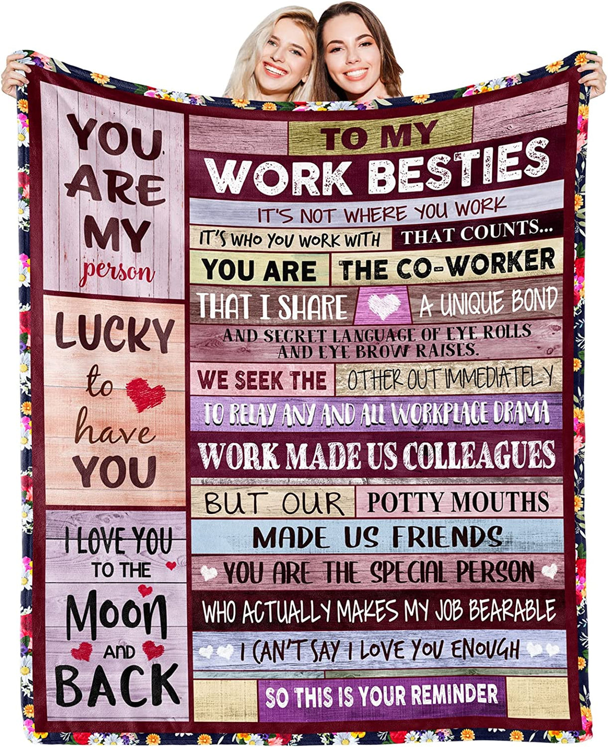 To My Coworkers Work Bestie Gifts Blanket Coworkers Bestie Blanket Soft Flannel Friendship Blanket for Coworkers Work Bestie Best Friends Birthday Blanket Gifts for Coworkers Best Themed Gifts
