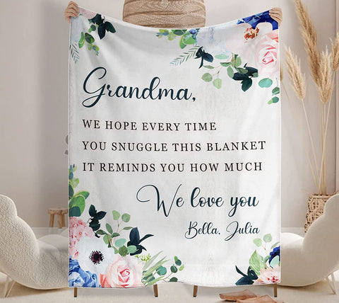 Air Mail Letter to My Friend Throw Blanket, Gift to My Friend Blanket from Best Friend,Customized Name,Custom Blanket for Birthday, Christmas, Thanksgiving, Graduation