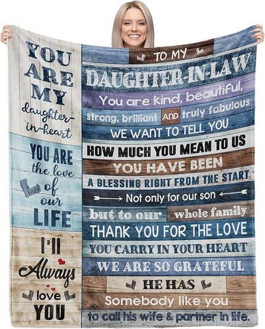 Son in Law Gifts from Mother in Law to My Son Blankets in Bulk for Wedding Christmas Birthday for Son in Law from Mother Father in Law Throw Blanket 60"*50"