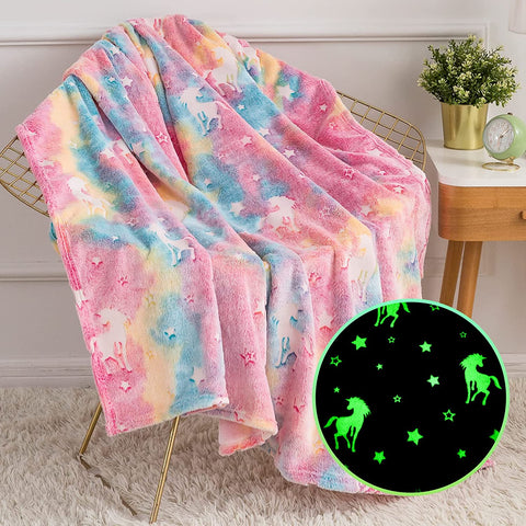 Valentines Day Gifts for Girlfriend Women I Love You Letters Blanket with Card, Birthday Present for Girl Friend Soft Fleece Throw Blanket 50”x 60”