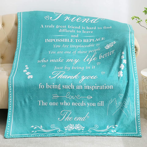 Christian Blanket Gifts for Women, Inspirational Religious Scripture Birthday for Women Men Friends Mother Father, Bible Verse Prayers, 50x60 Inch