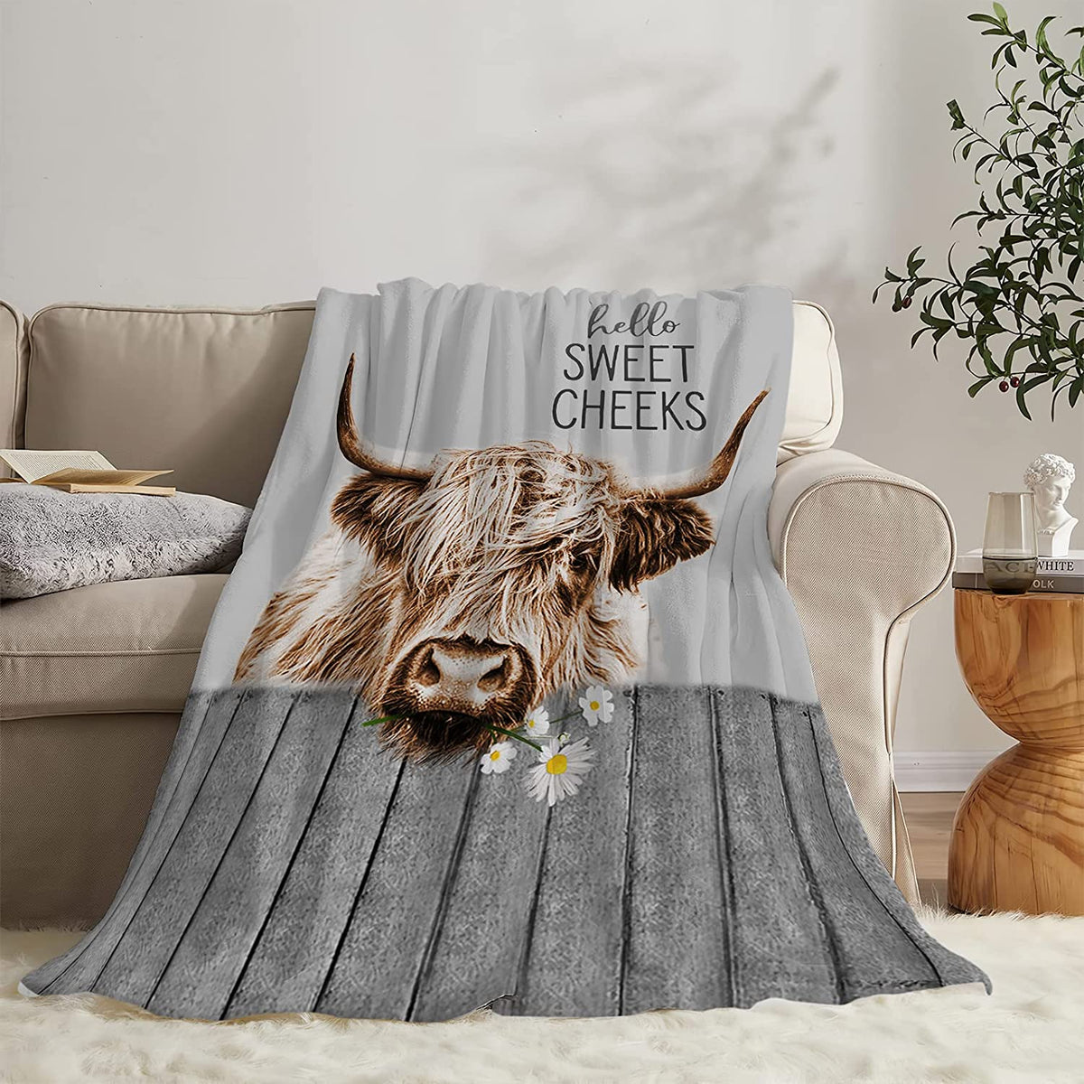 Cute Sloth Blanket Super Soft Fleece Sloth Throw Blanket for Kids Adults, Warm Cozy Plush Cartoon Sloth Blanket for Women Gifts Couch Sofa 40x50in